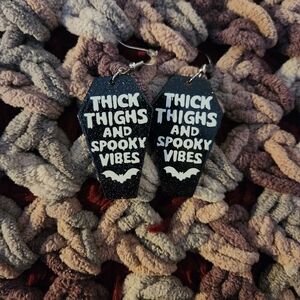 Spooky Vibes Black Earrings